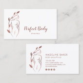 体彫刻ウェルネス化粧品美しいスパブシン 名刺 (正面/裏面)