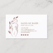 体彫刻ウェルネス化粧品美しいスパブシン 名刺 (裏面)