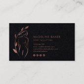 体彫刻ウェルネス化粧品美しいスパブシン 名刺 (裏面)