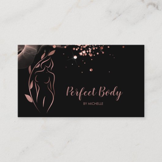 体彫刻ウェルネス化粧品美しいスパ 名刺 (正面)