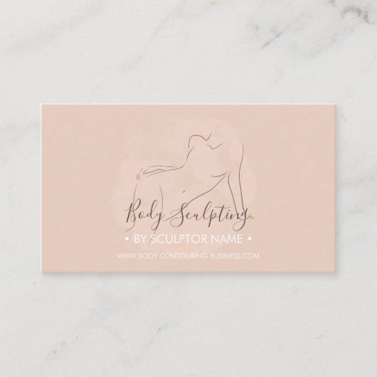 体彫刻コンタリングスパエステティシャンタン 名刺 (正面)