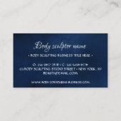 体彫刻コンタリングスパ女性海軍 名刺 (裏面)