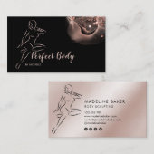 体彫刻コンタリング腰トレーナービジネス 名刺 (正面/裏面)