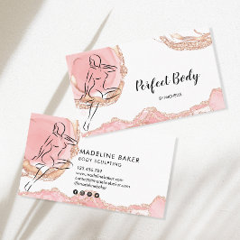 体彫刻コンタリング腰トレーナービジネス 名刺