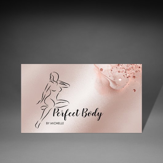 体彫刻コンタリング腰トレーナービジネス 名刺