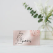 体彫刻コンタリング腰トレーナービジネス 名刺 (スタンド正面)