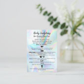 体彫刻プリ/ポストトリートメントホログラフィックフェイク 名刺 (スタンド正面)