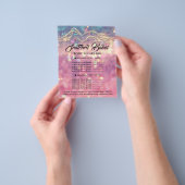 体彫刻ロゴバラピンク価格表 チラシ (手)