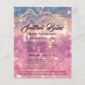 体彫刻ロゴバラピンク価格表 チラシ (正面)