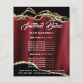 体彫刻ロゴレッド金ゴールド価格表 チラシ (裏面)