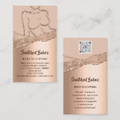 体彫刻ロゴ金ゴールドスパバラグリッター 名刺 (正面/裏面)