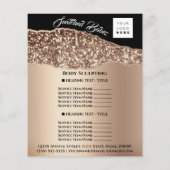 体彫刻建物美しいヘアサロンQRロゴ チラシ (裏面)