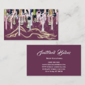 体彫刻美しいカスタムロゴマッサージドリップローズ 名刺 (正面/裏面)