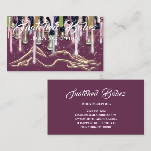 体彫刻美しいカスタムロゴマッサージドリップローズ 名刺 (正面/裏面)