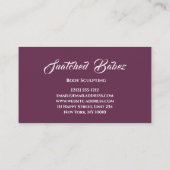 体彫刻美しいカスタムロゴマッサージドリップローズ 名刺 (裏面)