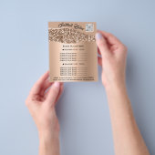 体彫刻美しいヘアサロンQRロゴプロモーション チラシ (手)