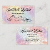 体彫刻美しいロゴマッサージスパバラ 名刺 (正面/裏面)