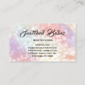 体彫刻美しいロゴマッサージスパバラ 名刺 (裏面)