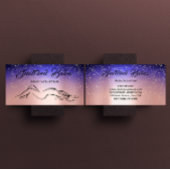 体彫刻美しいロゴマッサージスパピンク海軍 名刺