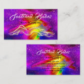 体彫刻美しいロゴマッサージスパホログラフG 名刺 (正面/裏面)