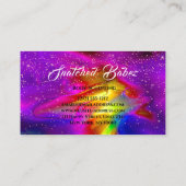 体彫刻美しいロゴマッサージスパホログラフG 名刺 (裏面)