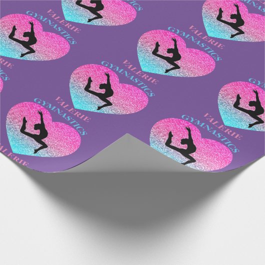 体操うるう紫 ラッピングペーパー (角)