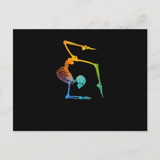 体操おもしろい体骨格体操選手タンブトレーナー ポストカード (正面)