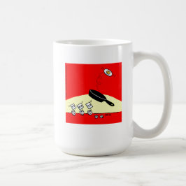 体操おもしろい卵の体操バックフリップ朝食 コーヒーマグカップ