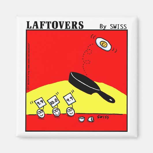 体操おもしろい卵を使った磁石 マグネット (正面)