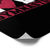 体操おもしろい好ターナー愛好家ライブラブ ポスター (角)