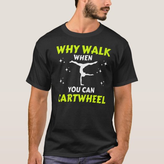 体操おもしろい、体操選手、応援、曲芸カッコいい、 Tシャツ (正面)