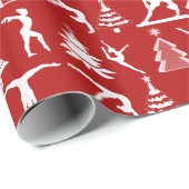 体操およびクリスマスツリー ラッピングペーパー (ロールコーナー)