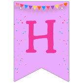 体操かわいい子供の誕生日パーティーカラフルカード バンティングフラッグ (第1の旗)