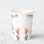 体操かわいい子供の誕生日パーティーカラフルカード 紙コップ (右)