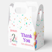 体操かわいい子供の誕生日パーティー フェイバーボックス (オープン)