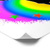 体操かわいらしデザインがカラフル大好き ポスター (角)