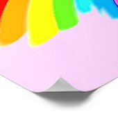 体操かわいらしパーソナライズされたポスター ポスター (角)