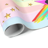 体操かわいらし生まれ的なギフトの包みを転がす ラッピングペーパー (ロールコーナー)