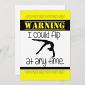 体操がいつでも跳ねられる招待状 招待状 (正面/裏面)