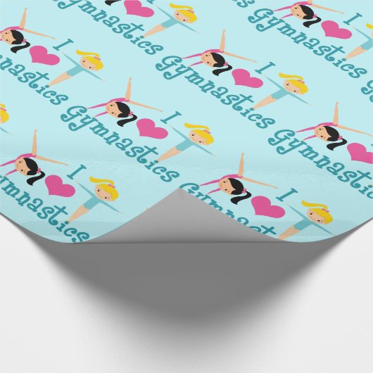 体操がかわいい体操選手が大好き ラッピングペーパー (角)