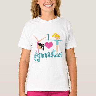 体操がかわいい体操選手が大好き Tシャツ
