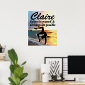 体操が夢をパーソナライズされた見るポスター ポスター (ホームオフィス)