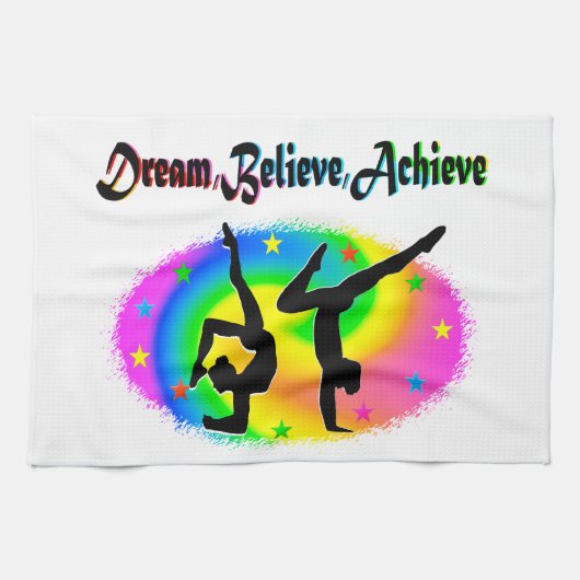 体操が夢を来見る キッチンタオル (横)