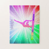 体操が大好きです。体操パズルがあります。 ジグソーパズル (縦)