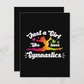 体操が大好きな女の子 エンクロージャーカード (正面/裏面)