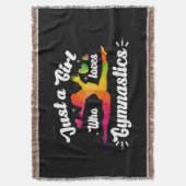 体操が大好きな女の子 スローブランケット (正面縦)