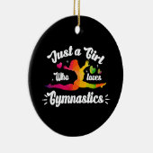 体操が大好きな女の子 セラミックオーナメント (右)