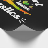 体操が大好きな女の子 ラッピングペーパー (角)