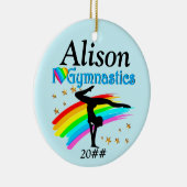 体操が大好きパーソナライズされたオーナメント セラミックオーナメント (右)