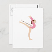 体操が大好き！ ポストカード (正面/裏面)